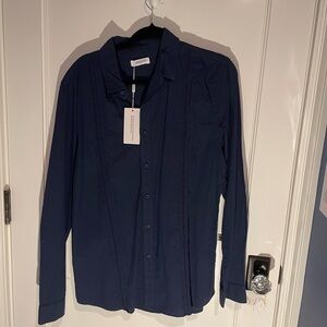 Navy Blue Jekaoyi Longsleeve Shirt. Medium. Brand New